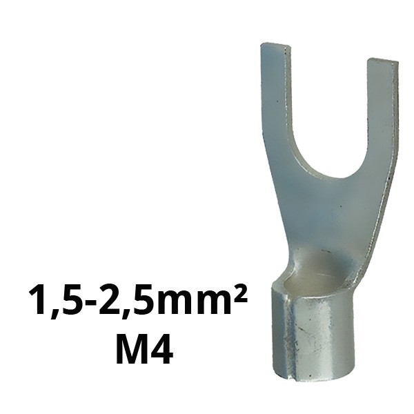 Gabelkabelschuh unisol. 1,5-2,5²/M4