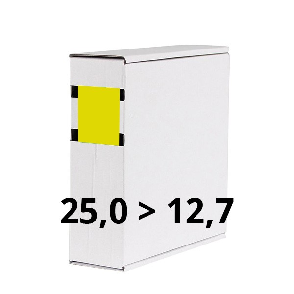 Schrumpfschlauchbox 25,4 gelb
