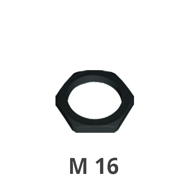 Gegenmutter M 16 schwarz