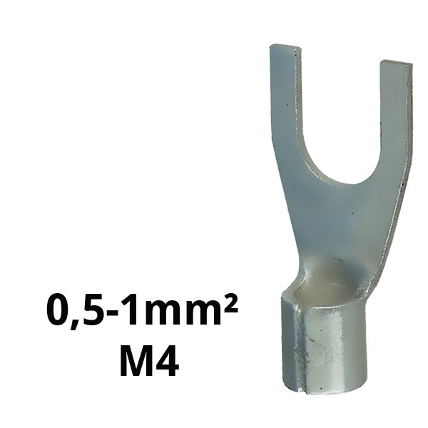 Gabelkabelschuh unisol. 0,5-1²/M4