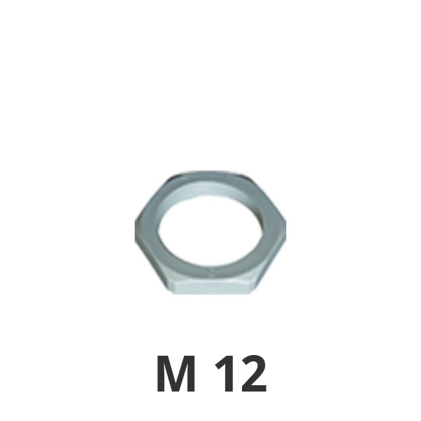 Gegenmutter M12 grau