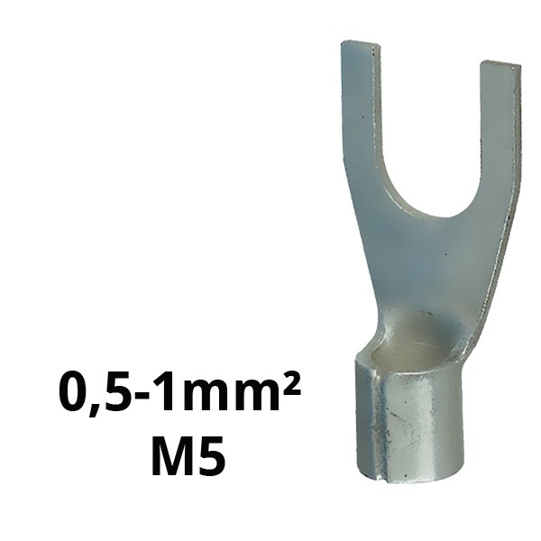 Gabelkabelschuh unisol. 0,5-1²/M5