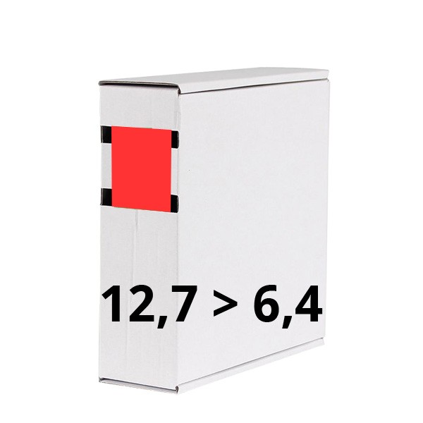 Schrumpfschlauchbox 12,7 rot