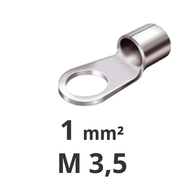 Ringkabelschuh unisoliert 0,5-1²/M 3,5