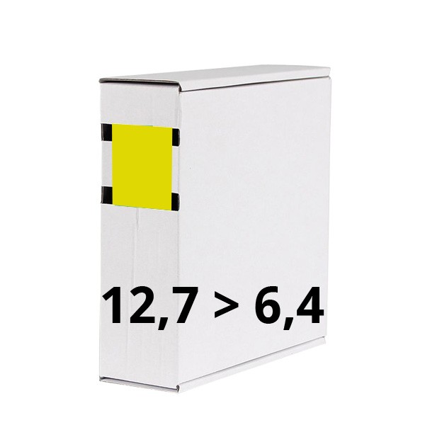 Schrumpfschlauchbox 12,7 gelb