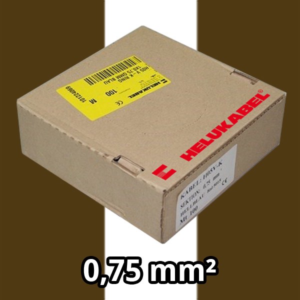 PVC- Einzeladern H05 V-K 0.75² br/ws