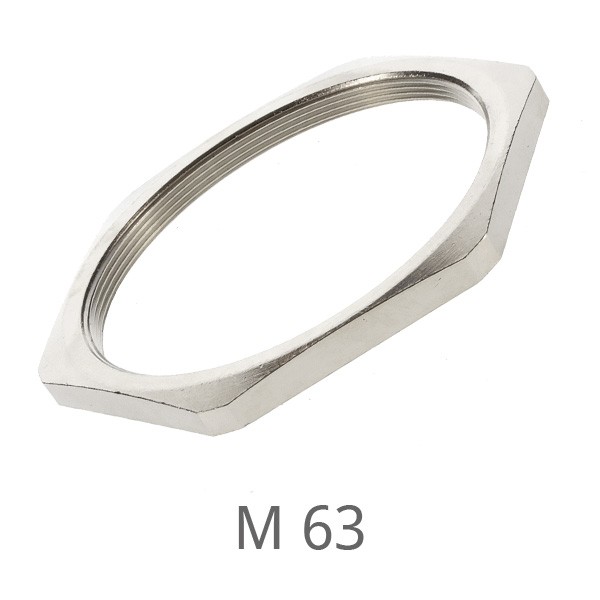 Gegenmutter Messing M 63x1,5