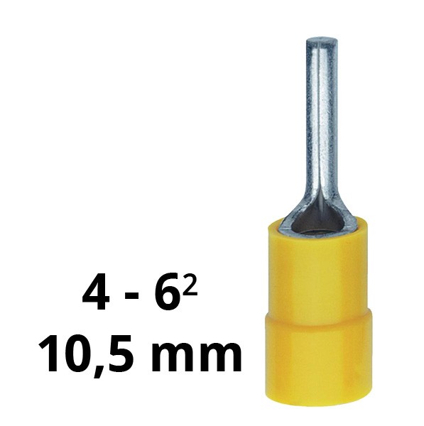 Stiftkabelschuh isoliert  4-6² gelb